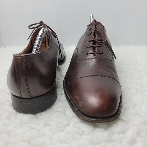 J.M. Weston Richelieu Men\'s Size 10 Oxford Derby Brown Leather 300 Cap Toe main image 9